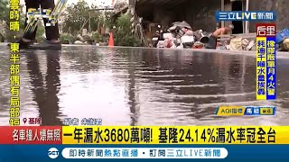 24小時都在漏! 基隆人氣炸...一年漏水3680萬噸 基隆24.14%漏水率冠全台│記者 朱淑君│【LIVE大現場】20210314│三立新聞台