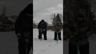 Ion alpha g3 vs Eskimo e40 auger speed test and review ice fishing augers #fishalaska #icefishing