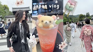 JAPAN VLOG 🍡 kyoto \u0026 tokyo, arashiyama, miffy bakery, rilakkuma food, wind breaker, what i eat