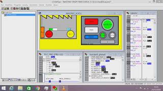 CoDeSys V2.3 progetto HMI per nastro trasportatore automatico per 3 cicli.