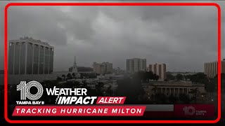 Time-lapse of Hurricane Milton's landfall in Sarasota County