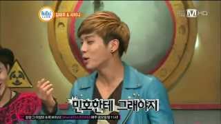 [130304] Onew's Pen Accidently Hits Jjong's Face lol