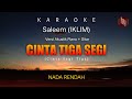 KARAOKE LIRIK OFFICIAL || CINTA TIGA SEGI (Cinta segitiga) SALEEM (IKLIM) || NADA RENDAH