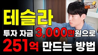 테슬라 투자 지금 3,000만원으로 251억 만드는 방법