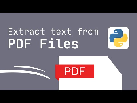 Extract Text from any PDF File in Python 3.10 Tutorial