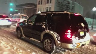 Storm Creates Dangerous Driving Conditions In New Jersey