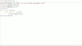 || 82 || Python program to subtract a list from another | Python List and List Functions | List