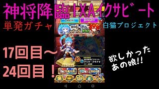 神将降臨ガチャ【17回目～24回目】毎日25個即単発！白猫プロジェクト