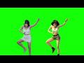 【グリーンバック素材】green screen material ai美女おバカダンス