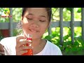 hai chị em mở quán nước soda ❤ làm nước Ép dâu tây trang vlog