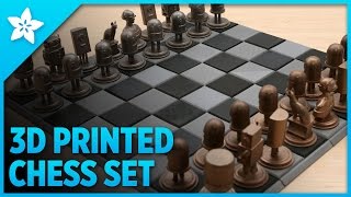 Adafruit 3D Printed Metal Chess Set