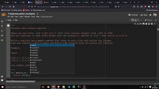 Facebook Data Science Python Question [LIVE CODING EASY LEVEL]
