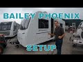 Bailey Phoenix caravan. how to set up and use a Bailey Phoenix.