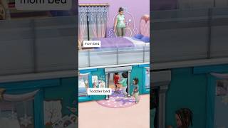 Toddler Room under Mom's Bed in sims 4 (bedroom ideas) #sims4ideas #sims4bedroom