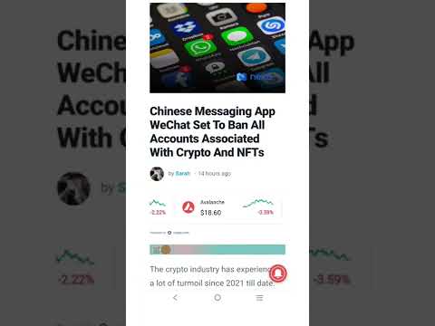 Chinese messaging app WeChat will ban all accounts related to crypto and NFTs #cryptomash