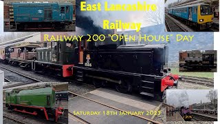 Loco action at the ELR Rail 200 Open House Day - 18th January 2025