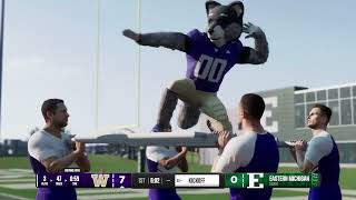 College Football 25 Gameplay-Washington vs. Eastern Michigan: Week 3, Game 5, Great Plains Conferenc