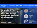 How solar IPPs hybridise: Lessons for solar-plus-storage design and operation, with Sonnedix