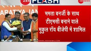 Former TMC MP Mukul Roy joins BJP | पूर्व TMC नेता मुकुल रॉय बीजेपी में शामिल