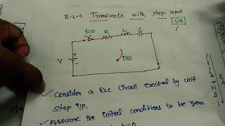 Series RLC Transient derivation in Tamil