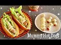 How to Make Halloween Hot Dogs (Sausage Mummies) Recipe | OCHIKERON | Create Eat Happy :)