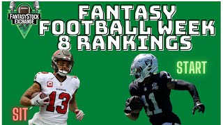 Week 8 Fantasy Football Rankings - Must Starts & Busts