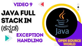Exception Handling In Core Java | Java Full Stack Course In Kannada (ಕನ್ನಡ) | OSW | Video 9