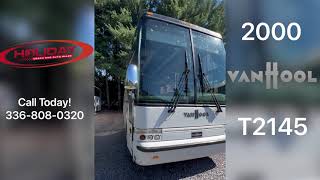 2000 Van Hool T2145 Charter Bus or Would Make Great Motorhome Conversion! Holiday Coach and Auto