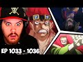 One Piece Episode 1033, 1034, 1035, 1036 Reaction - LUFFY DEFEATED?