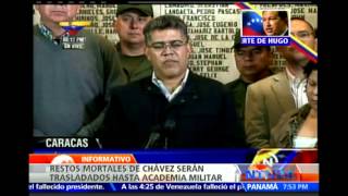 Elías Jaua especifica el homenaje que se le rendirá a Hugo Chávez este viernes