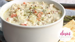 Creamy Turkey Wild Rice Soup~ Got leftovers? Make this!