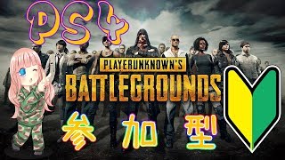 [女性配信]初心者にアドバイスを…参加型！[PS4版:PUBG］