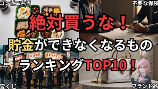 貯金できない人の99%が買っている!絶対に買ってはいけないモノ！ランキングTOP10、貯金ゼロの原因を暴露！今すぐやめるべきお金の使い方を徹底解説！