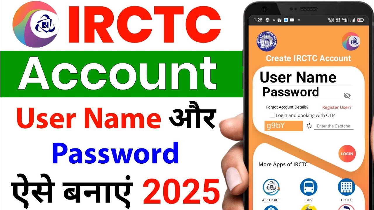 Irctc Account Kaise Banaye | How To Create Irctc Account | Irctc User ...