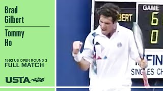 Brad Gilbert vs Tommy Ho Full Match | 1992 US Open Round 3