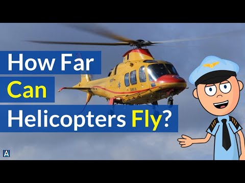 How far can a helicopter fly in 1 hour?