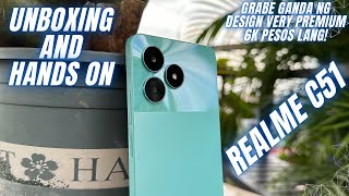 REALME C51 Unboxing and Hands-On - SULIT SA STORAGE NAKA 128GB NA! PREMIUM DESIGN PA!