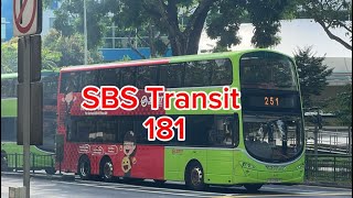 (SMRT did take over…)SMRT Buses Bus Service 181 Route Visual