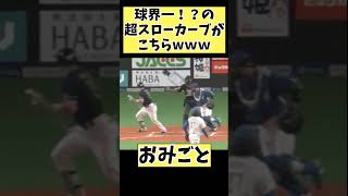 球界No1？の超スローカーブがこちらｗ#プロ野球 #野球 #なんj #shorts #short