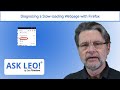 Diagnosing a Slow-loading Webpage with Firefox