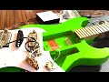 steve vai s guitar that inspired the ibanez jem gj2 green meanie