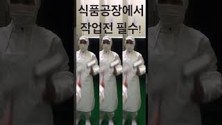 케이크 제조 공장에서 작업전 필수로 해야 하는 것 #shorts #haccp #식품공장 #디저트제조 #케이크제조 #위생교육