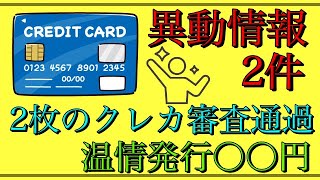 【金融ブラック】「異動情報2件」クレカ2枚の審査通過！限度額は？