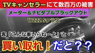 【まさかの流れに絶句】TVキャンセラーにより数百万のダメージを追ったW222 Sクラス