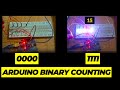 Arduino Binary LED Counting using 4 LEDs