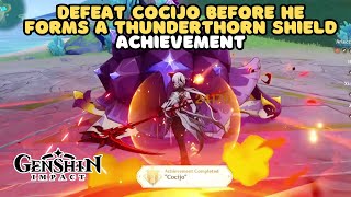 Defeat Cocijo Before He Forms a Thunderthorn Shield Achievement || GENSHIN IMPACT