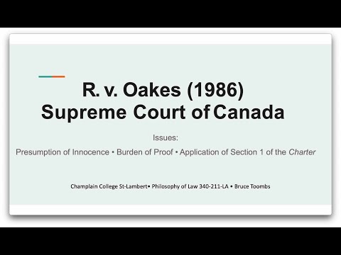 Why did Oakes challenge the Narcotic Control Act?