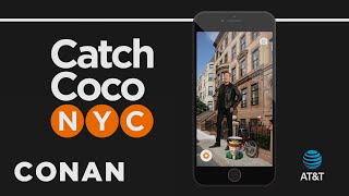 Celebrate #ConanNYC By Pummeling Conan With Props In Our New Catch Coco App | CONAN on TBS