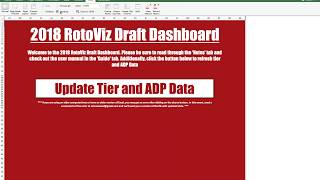 2018 Draft Dashboard Tutorial 1 - General