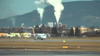 Austrian Airlines Fokker F100 \u0026 Malmo Aviation Avro RJ100 @ Salzburg Airport (SZG/LOWS) HD